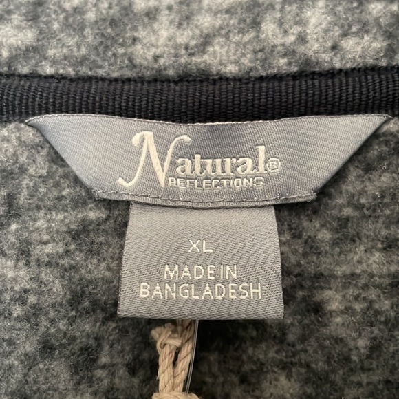 Natural Reflections fleece lined collared sweater. Purchased fr. Cabela’s. NWT✨ - Picture 3 of 6